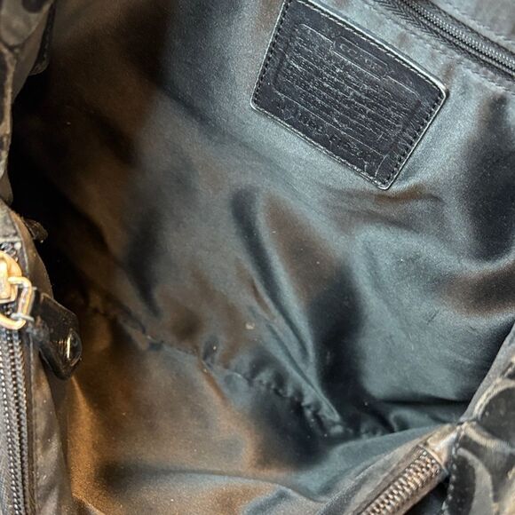 Coach Ashley Signature “C” Logo Sateen Carry-All - Picture 11 of 16